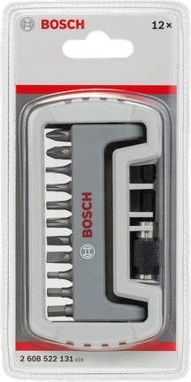 Conjunto de 11 pontas de chave de fenda Bosch.